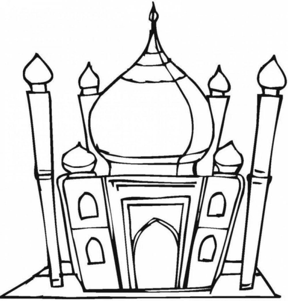 Мечеть кул Шариф рисунок