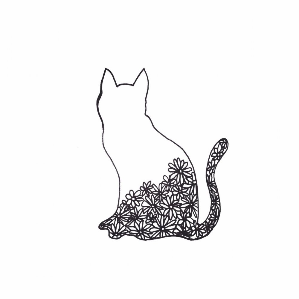 Котик. Раскраска с наклейками