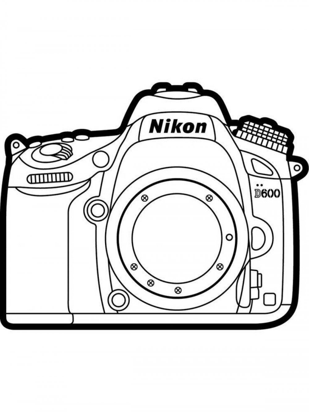 Фотоаппарат Canon вектор вид сбоку