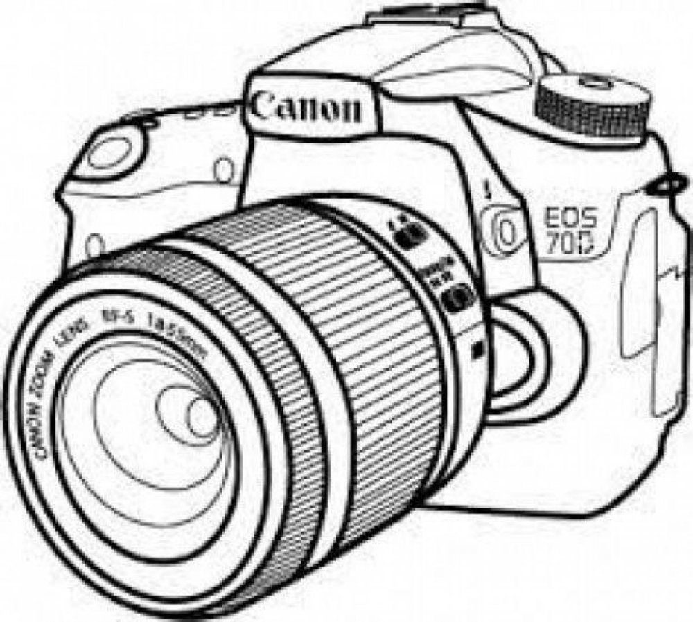 Фотоаппарат рисунок для детей