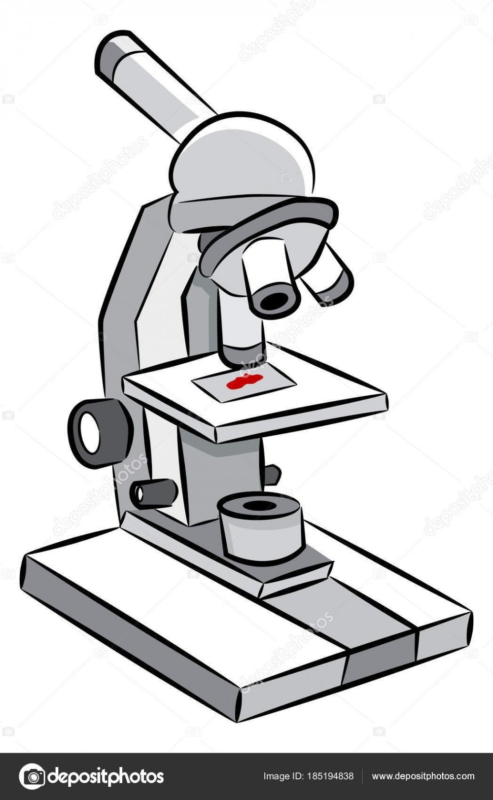 Ученый с микроскопом рисунок
