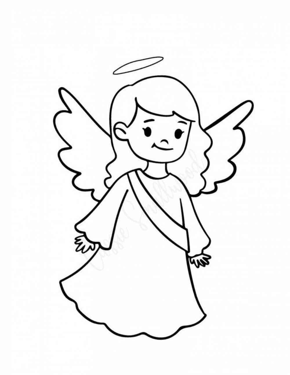 Ангелочки для рисования