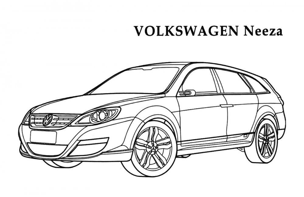 Volkswagen Tiguan раскраска