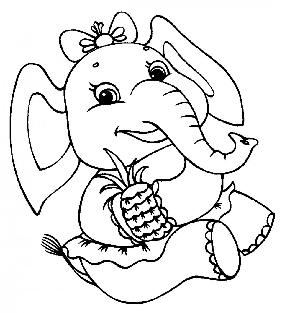 Рисование слоника для детей