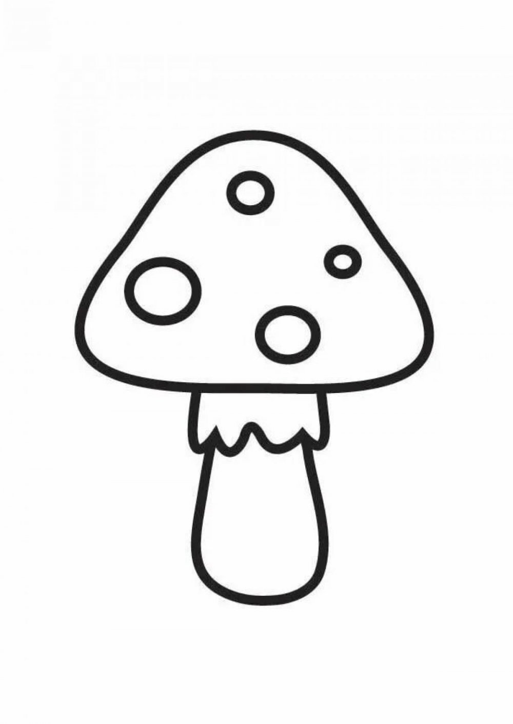 Раскраска грибы для детей 6-7 лет