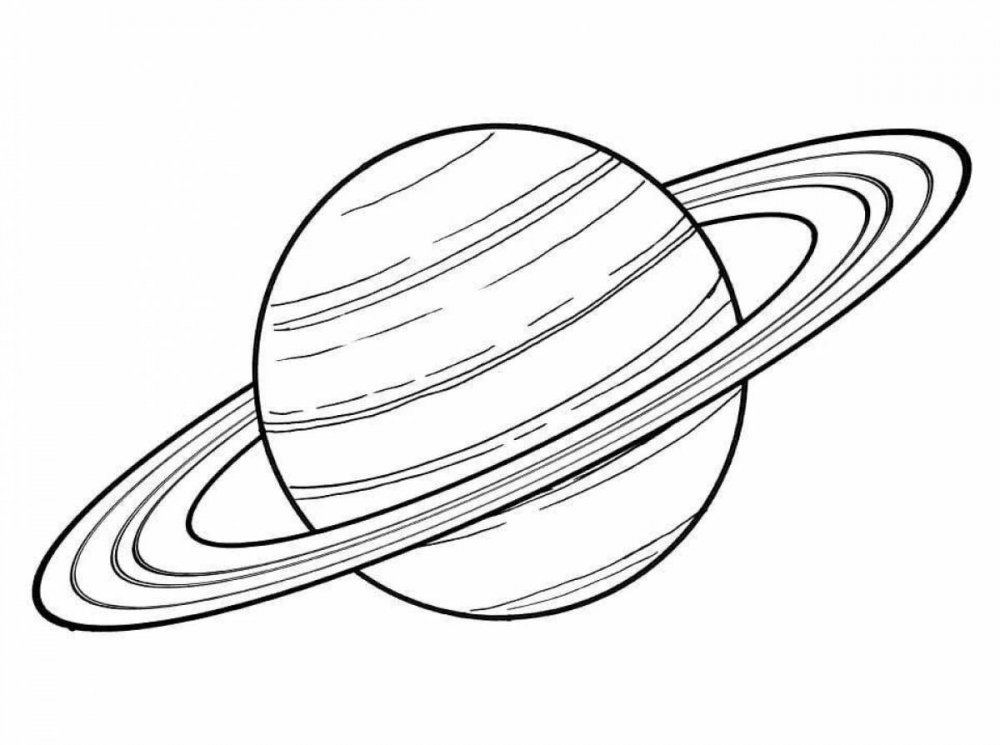 Трафарет планеты Сатурн