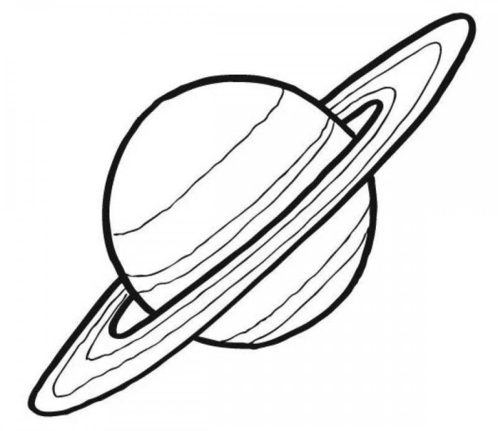 Значок Сатурн без контура