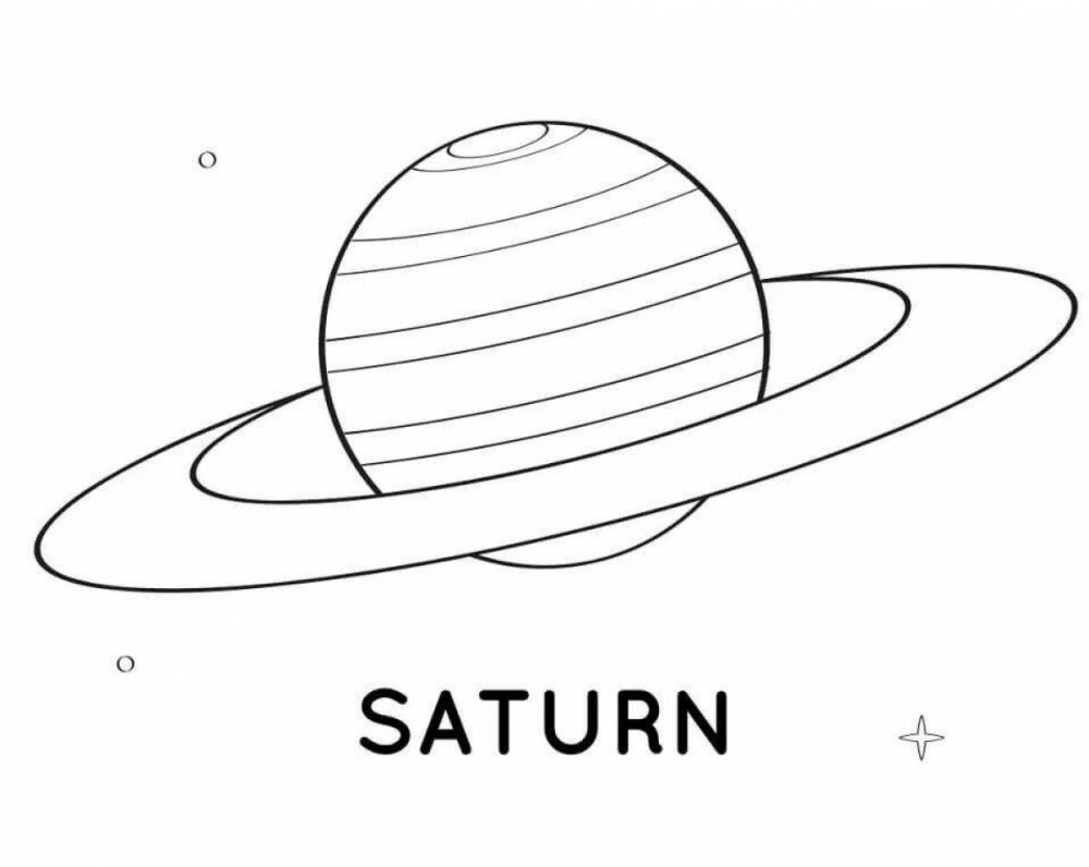 Сатурн раскраска