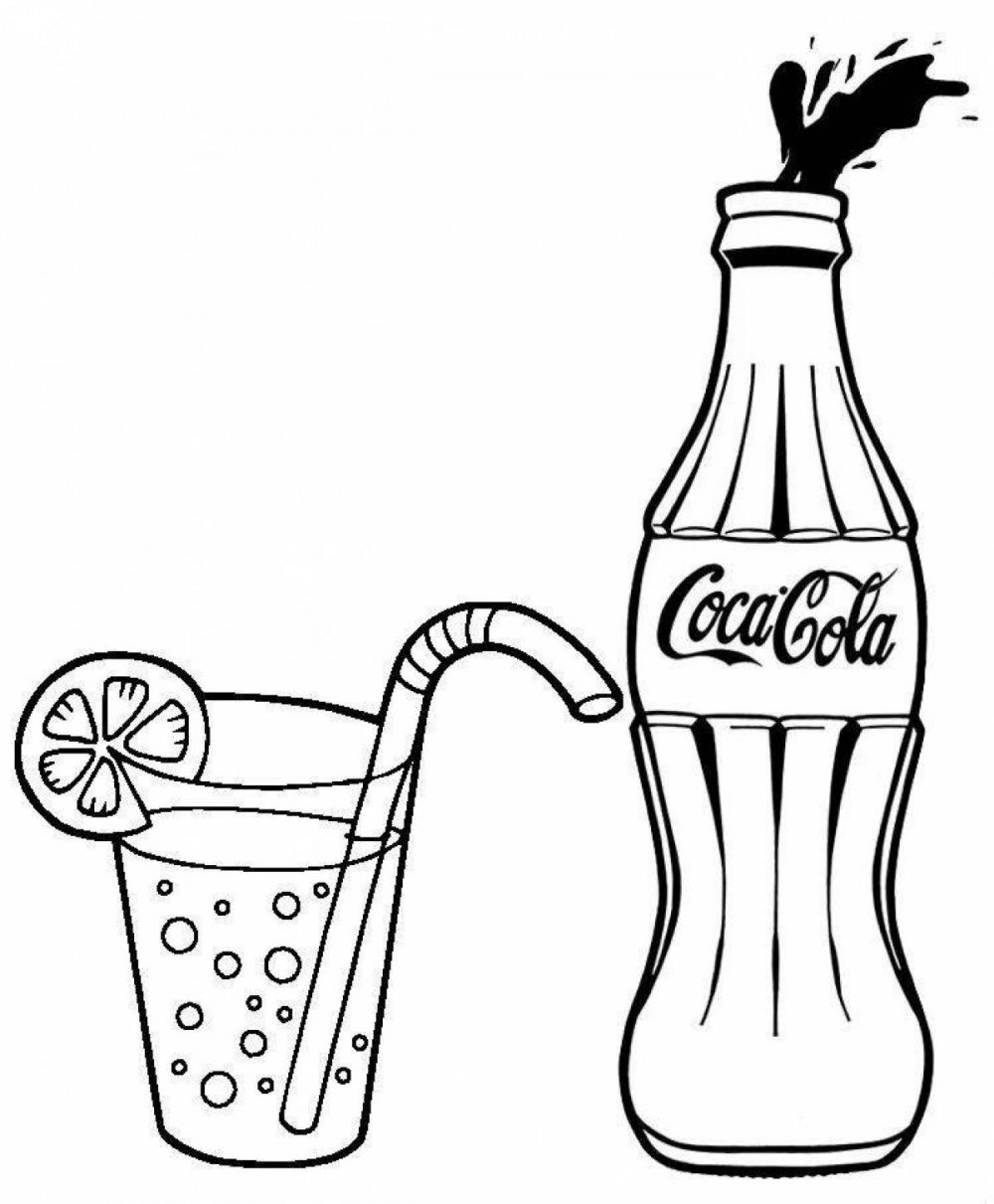 Раскраска Кока кола