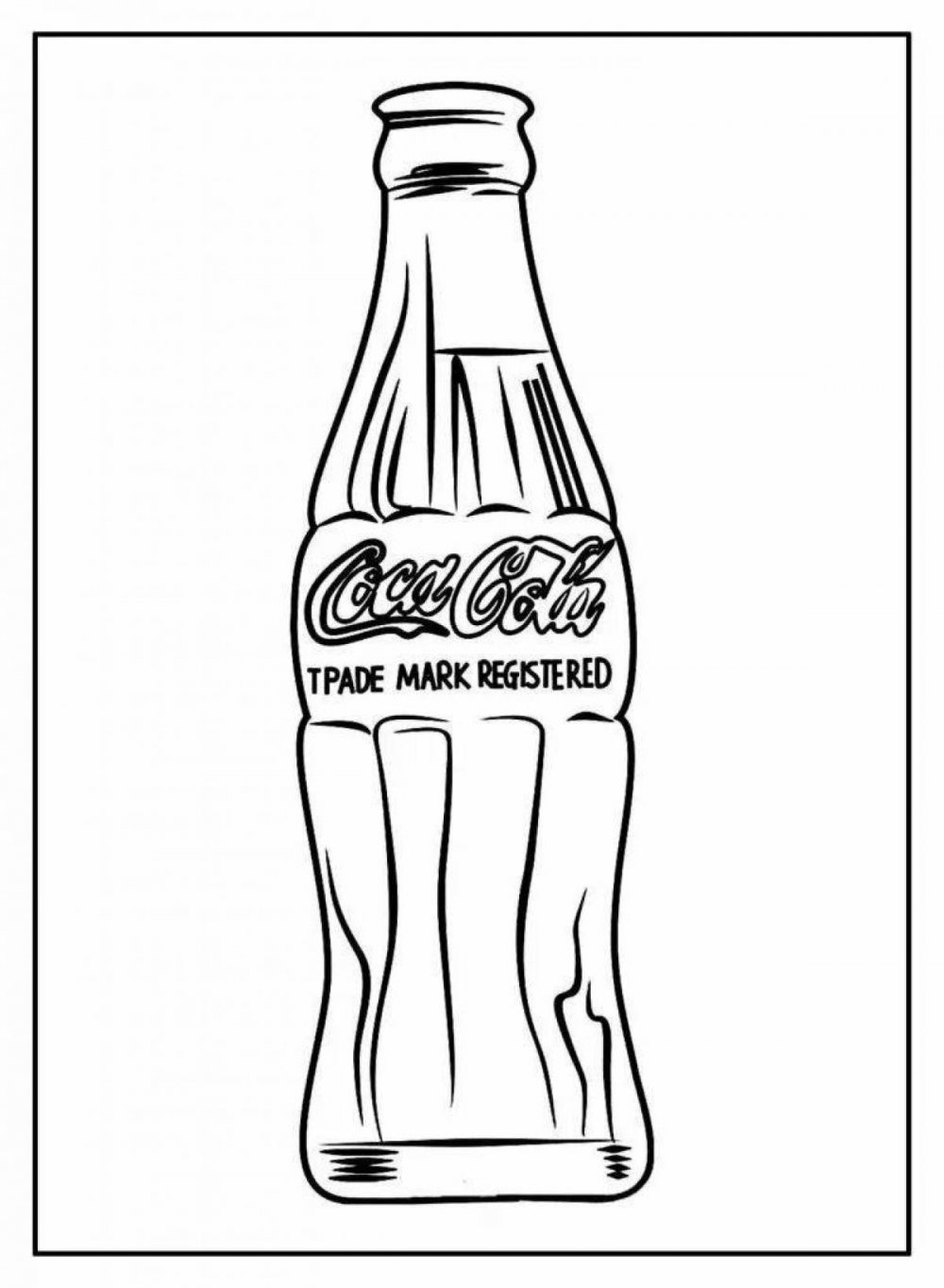 Кока кола зарисовка