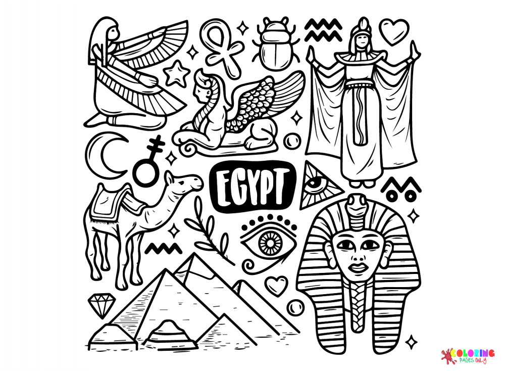 Египетские рисунки от руки