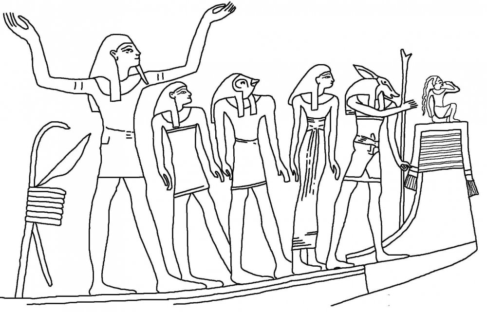 Древнего Египта Раскрашенные