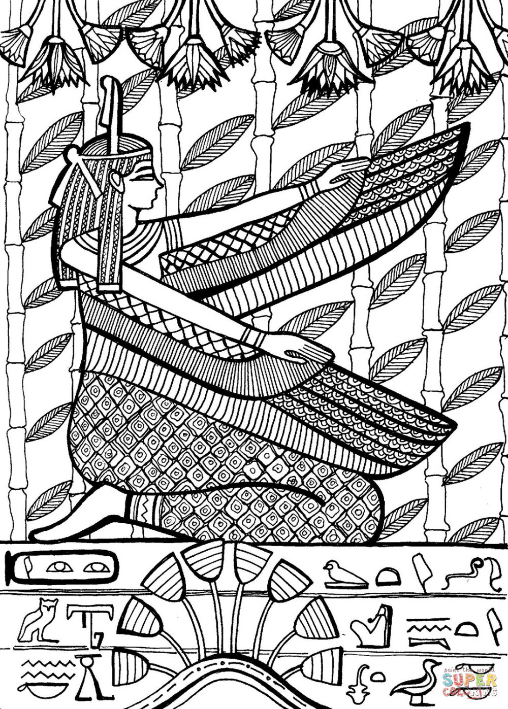 Боги Египта раскраска раскрашиная