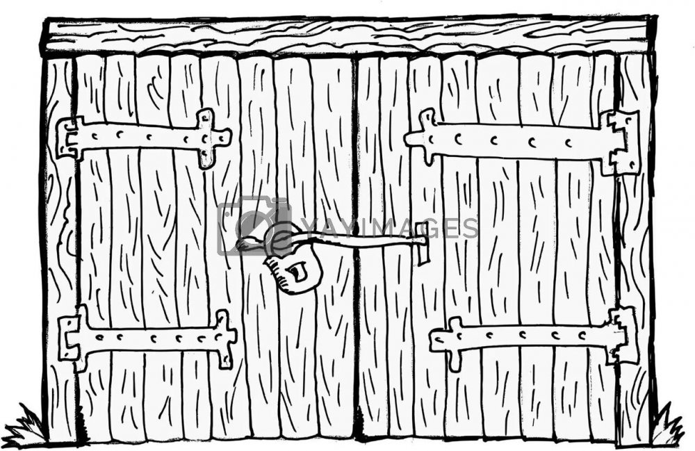 Забор нарисованный