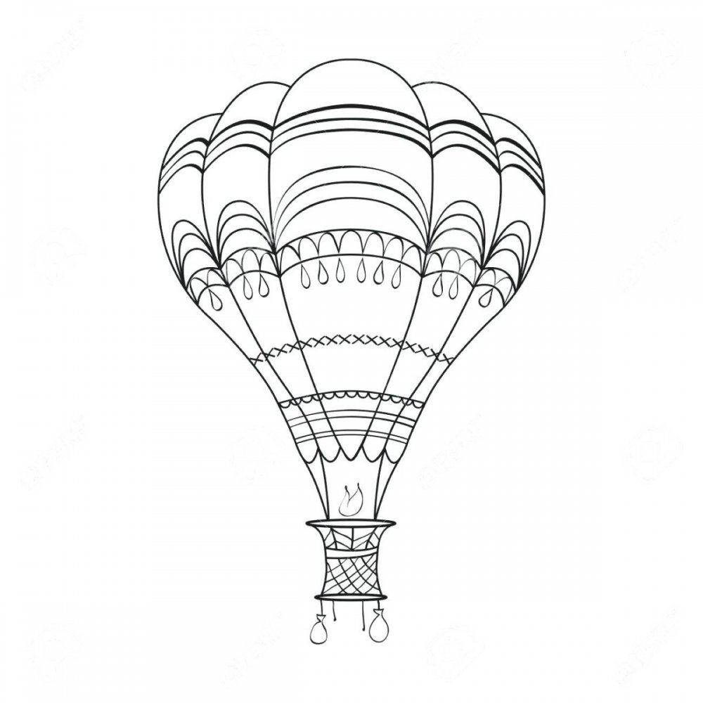 Воздушный шар с корзиной Mandala