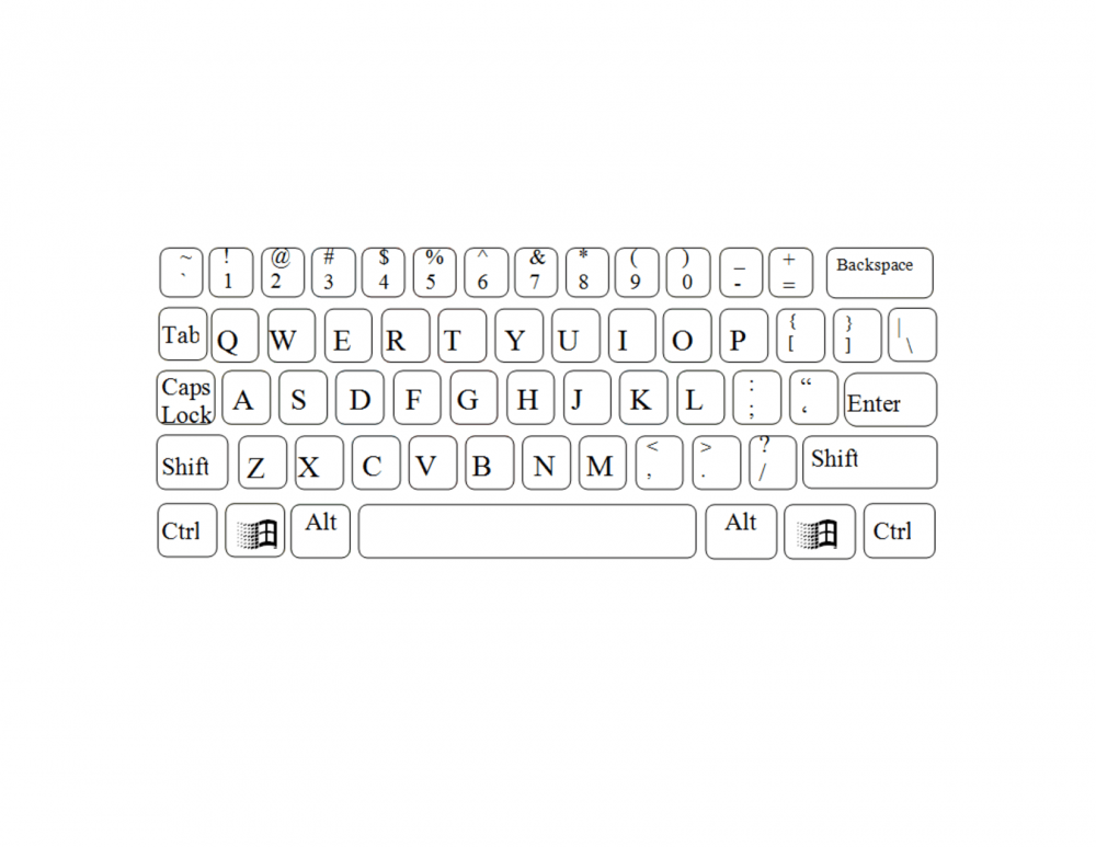Клавиатура схема расположения клавиш