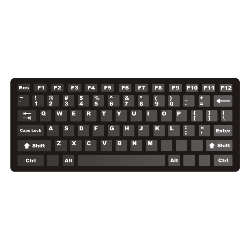Беспроводная клавиатура Oklick 840s черная BT Slim