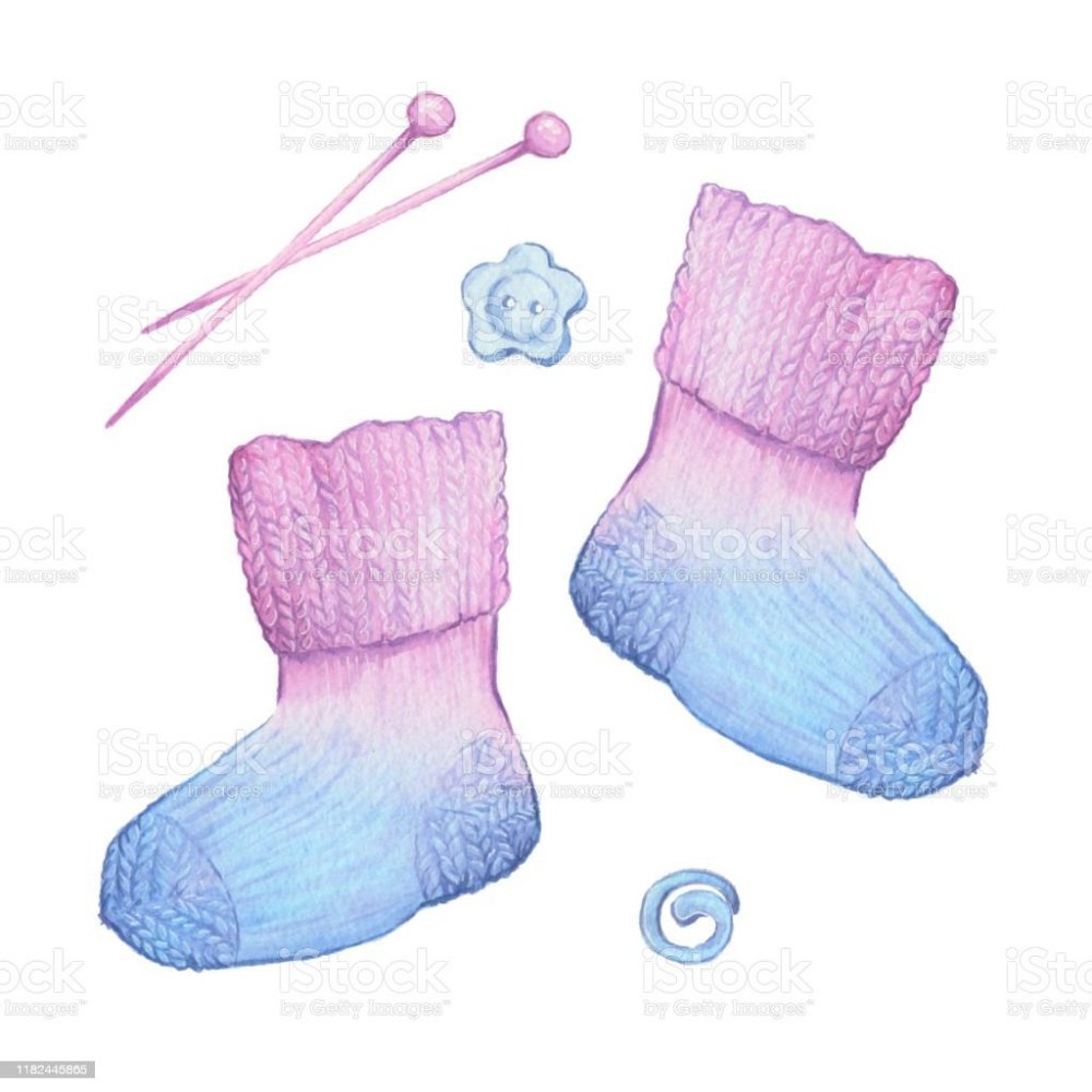 Носки с разными рисунками