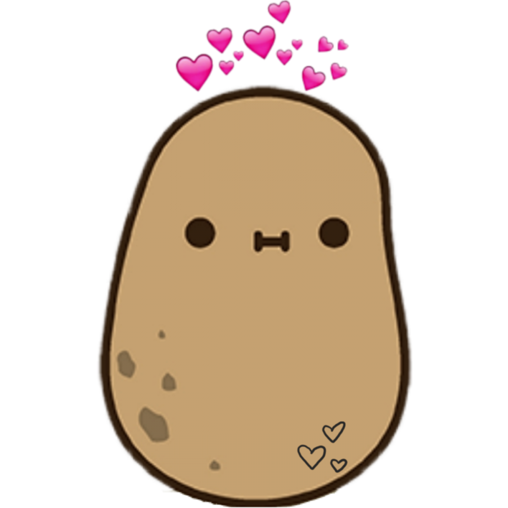 Картошка в стиле комикс японский