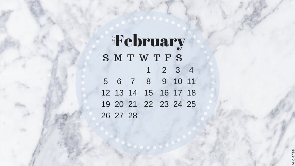Календарь обои февраль