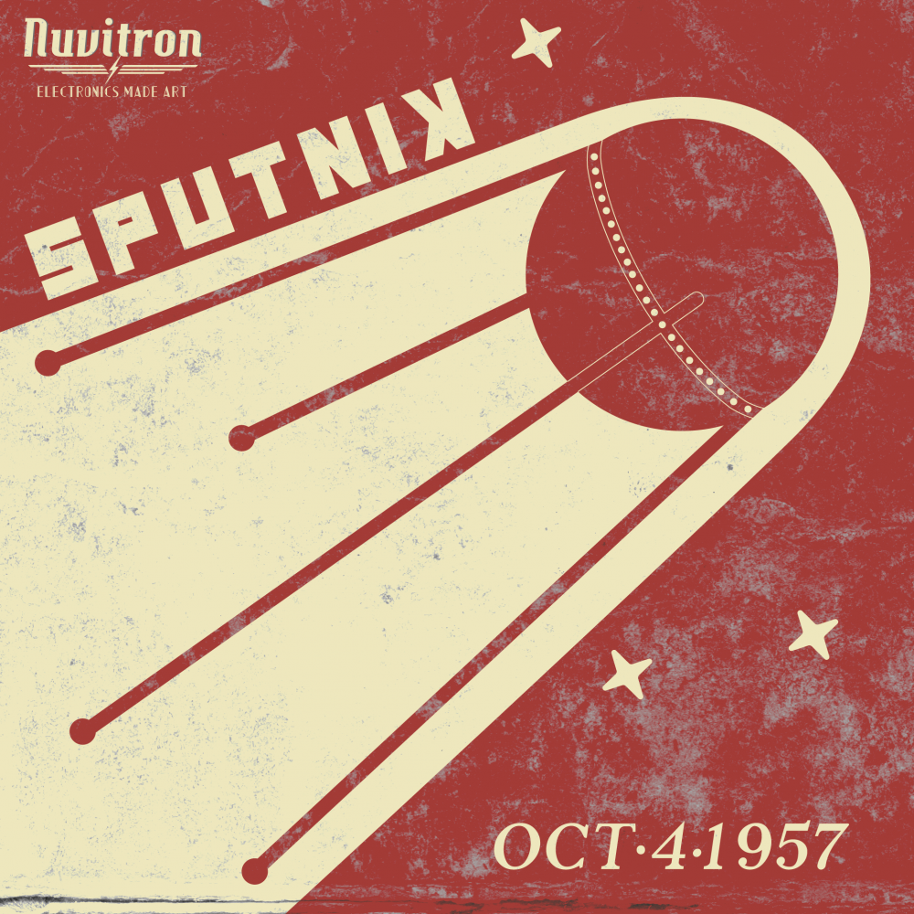 Первый Спутник СССР плакат