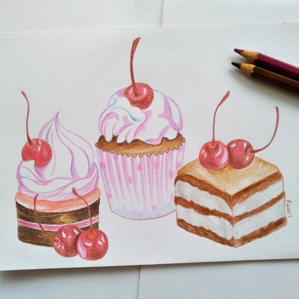 Пирожные для рисования
