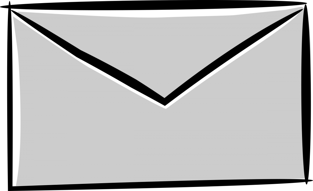 Открытый конверт с письмом