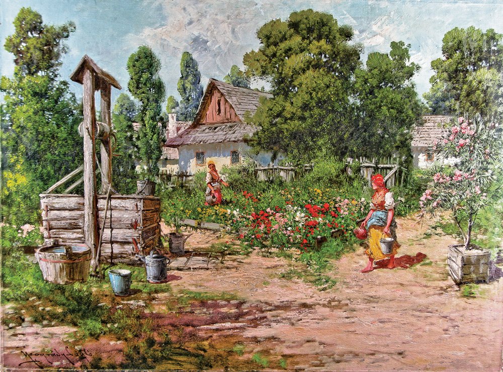 Колодец в деревне 19 век