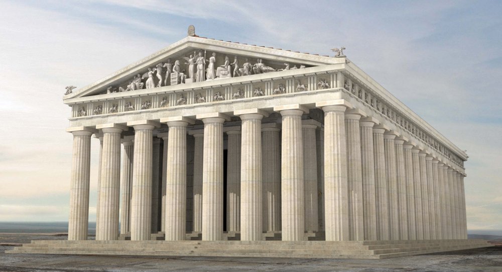 Греческий здание Парфенон