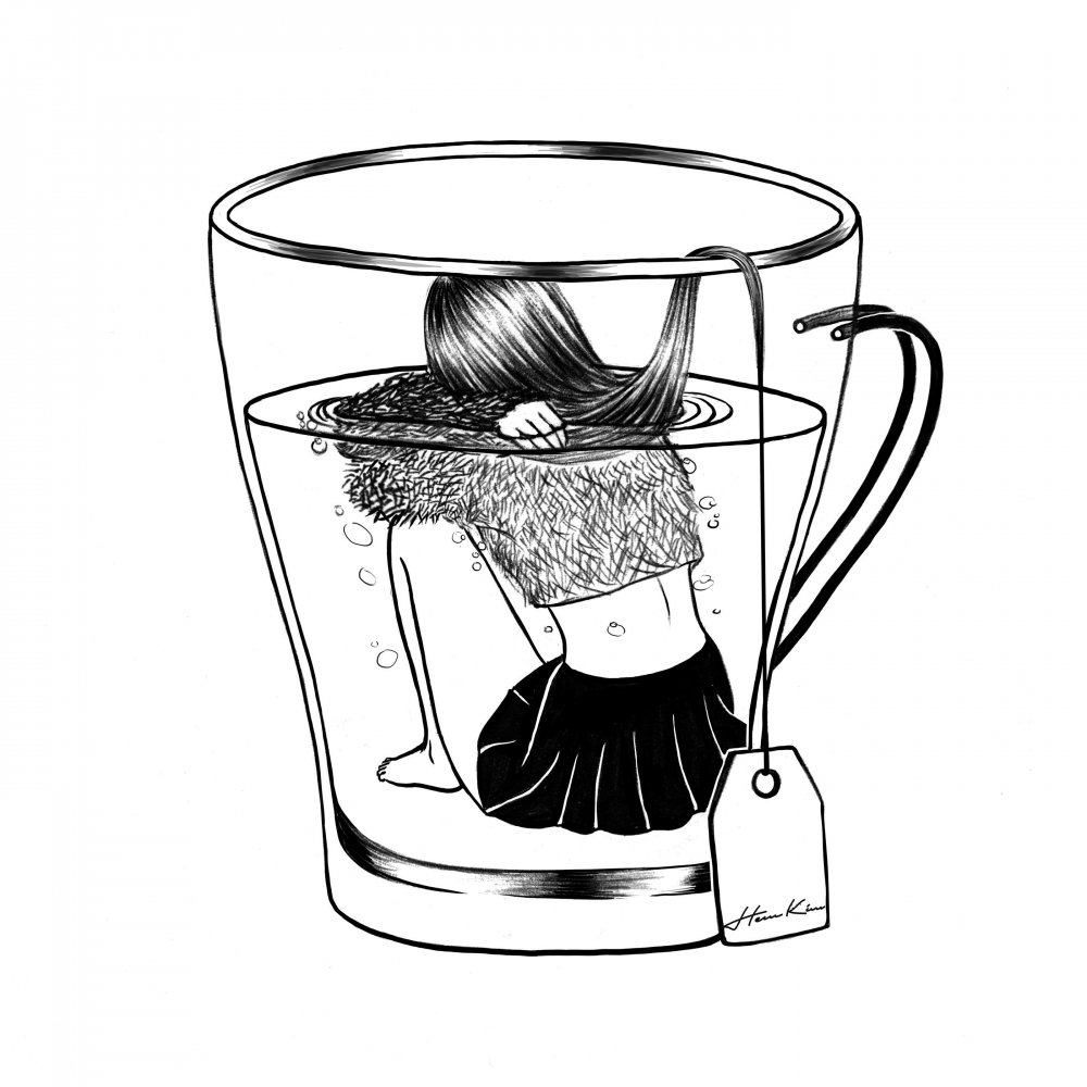 Фруктовый чай иллюстрация