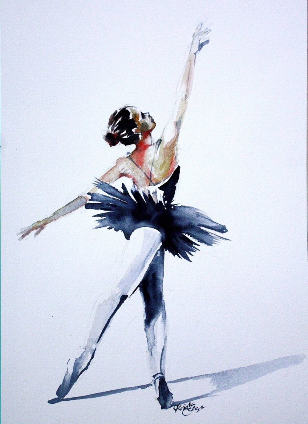 Балерина поэтапное рисование