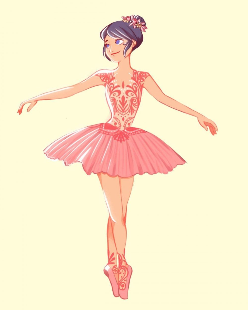 Акварельная балерина
