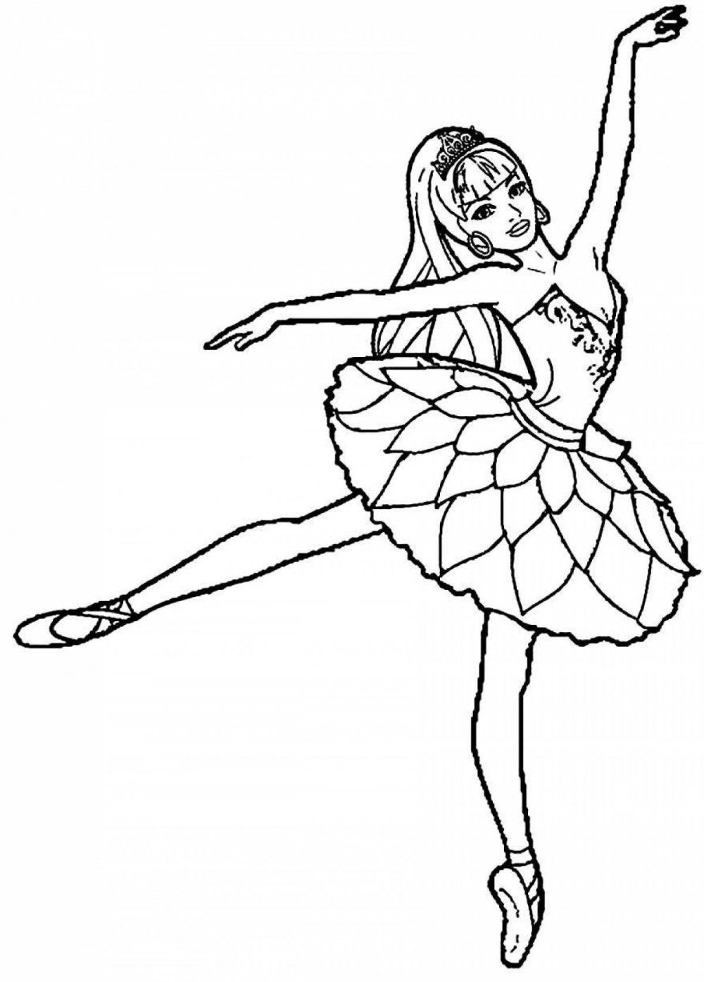 Балерина набросок