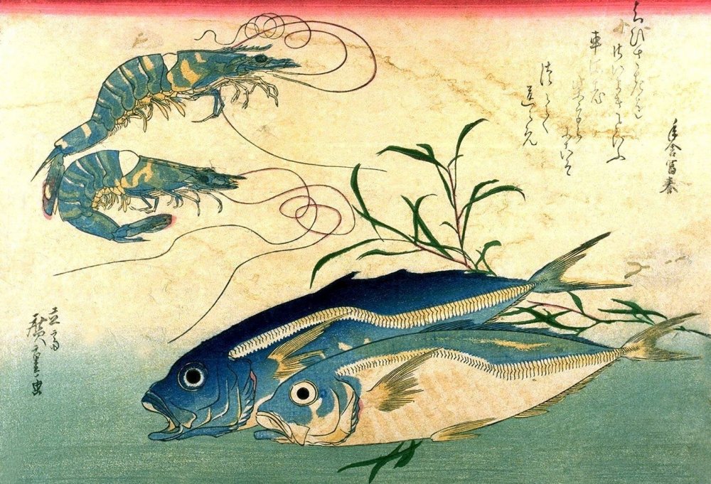 Андо Хиросигэ картины рыб