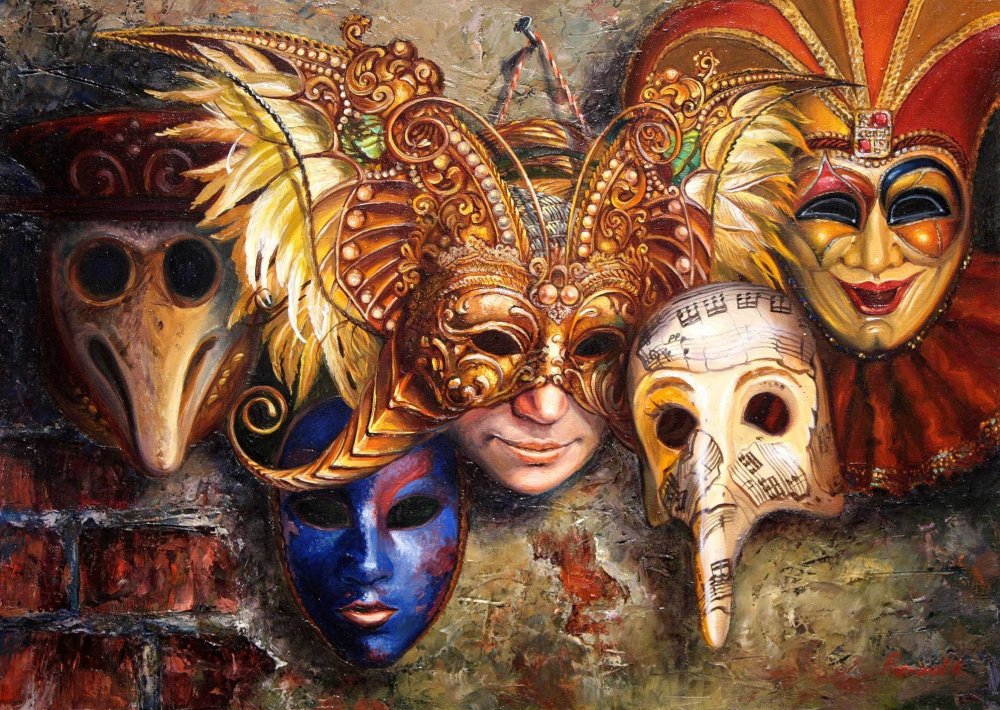 Венецианская маска арт
