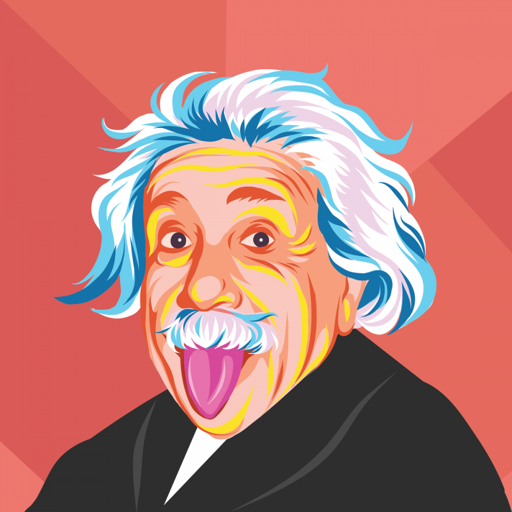 Эйнштейн мультяшный