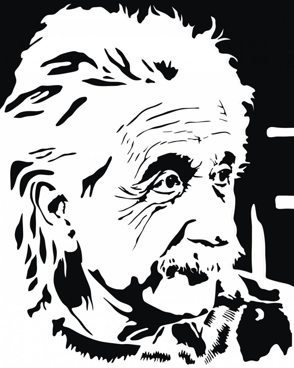 Эйнштейн у доски рисунок