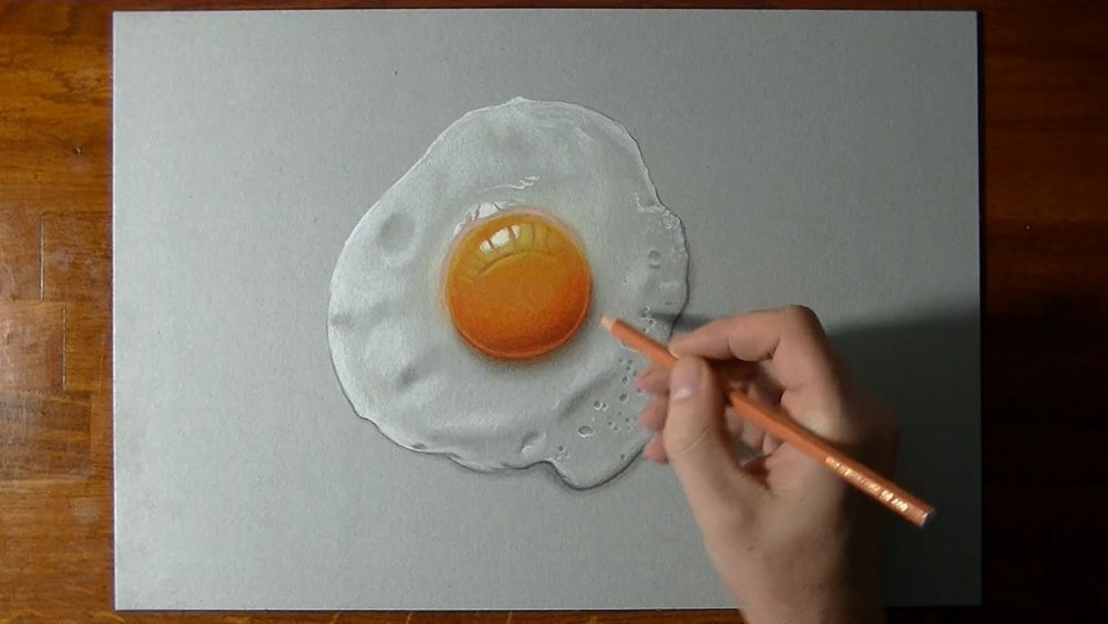 Нарисовать яичницу