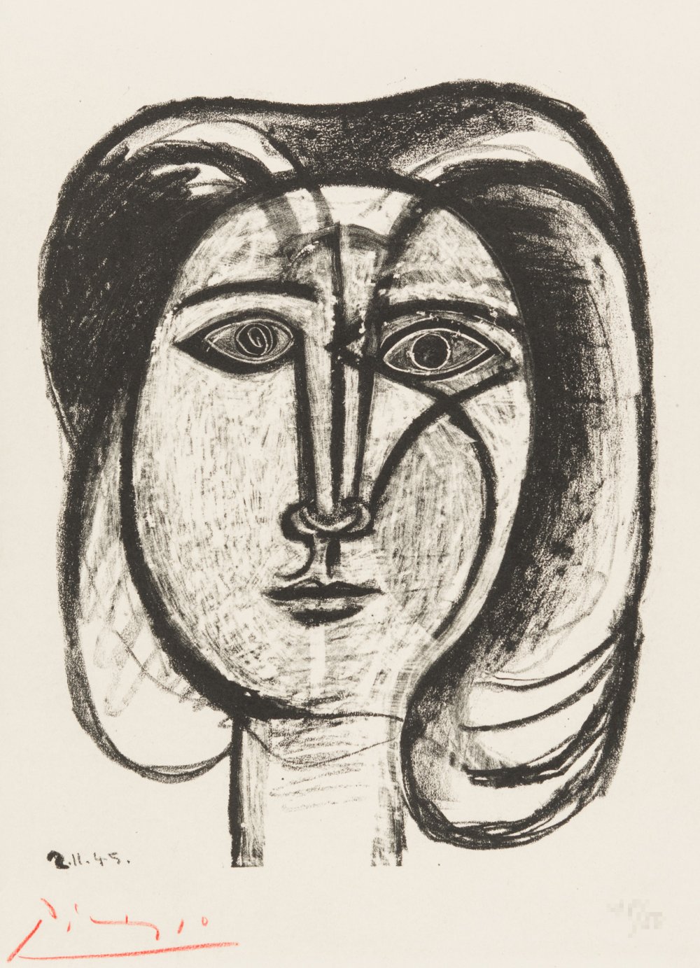Пабло Пикассо лица эскизы