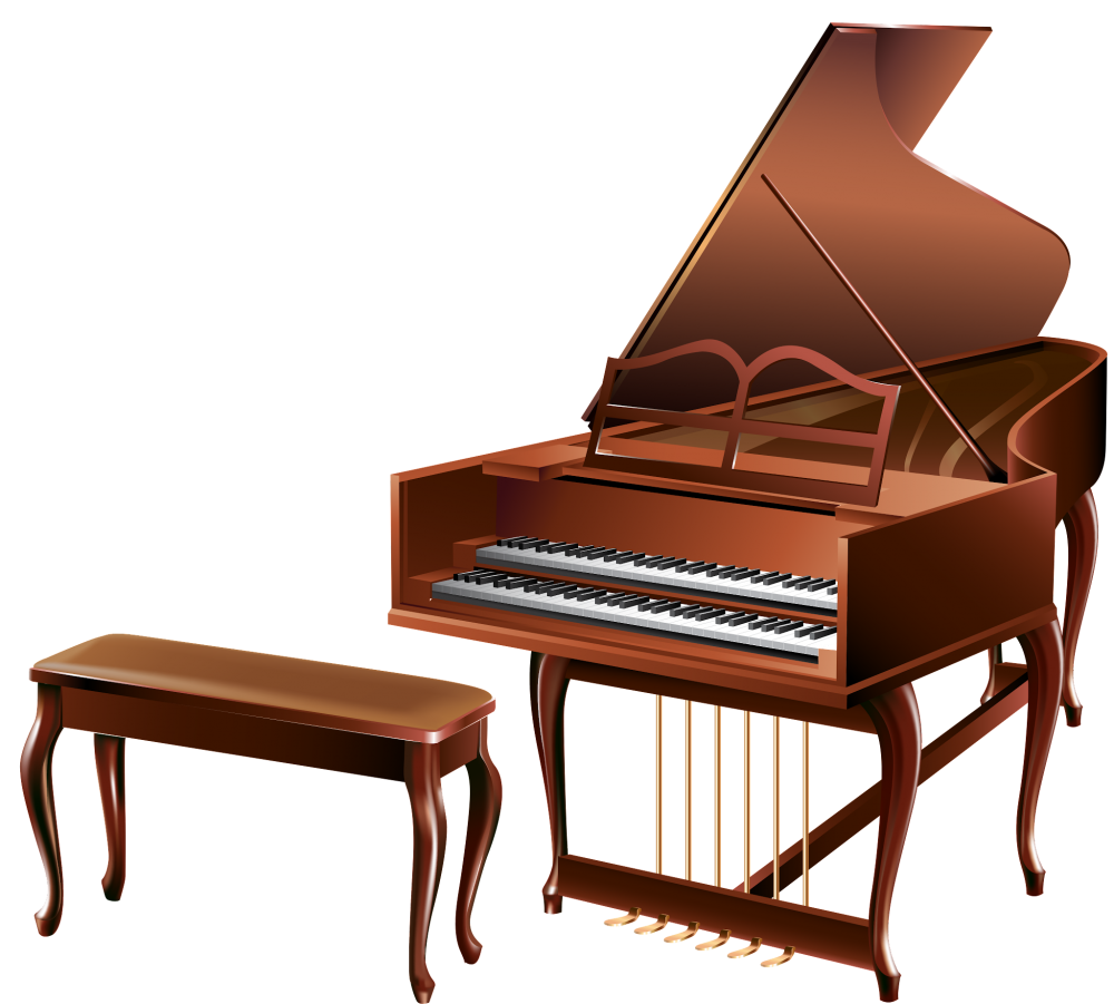 Модель с роялем