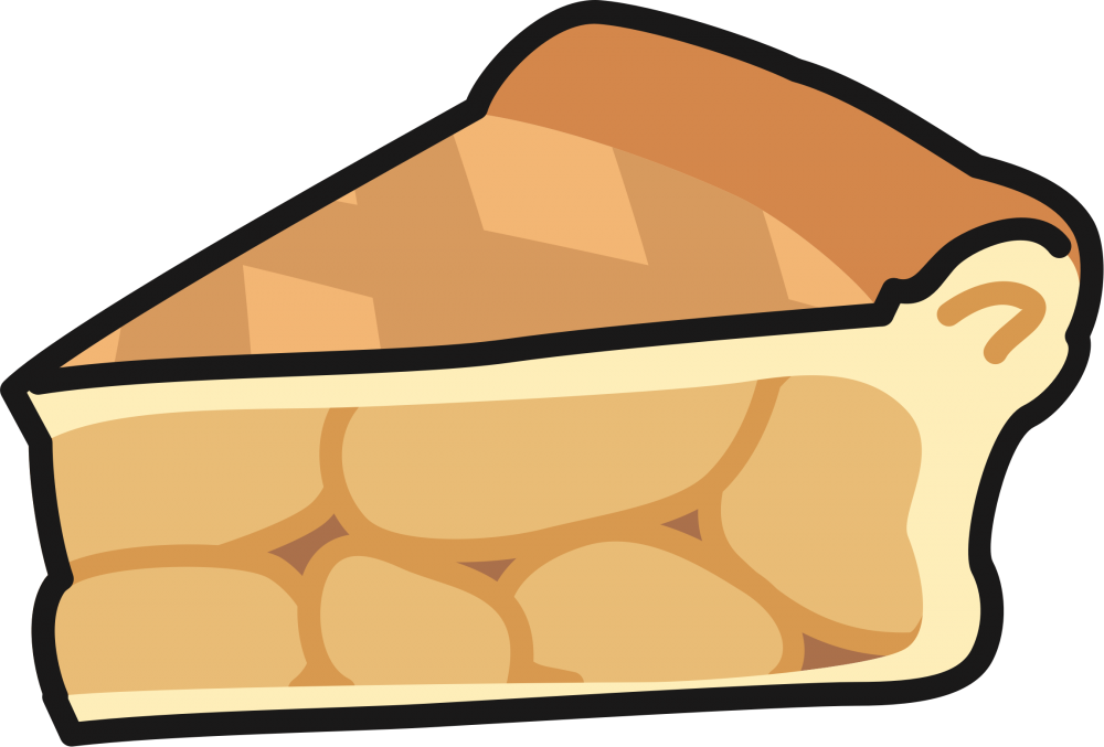 Графический рисунок пирога