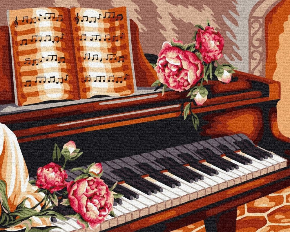 Картина пианистка Шопен