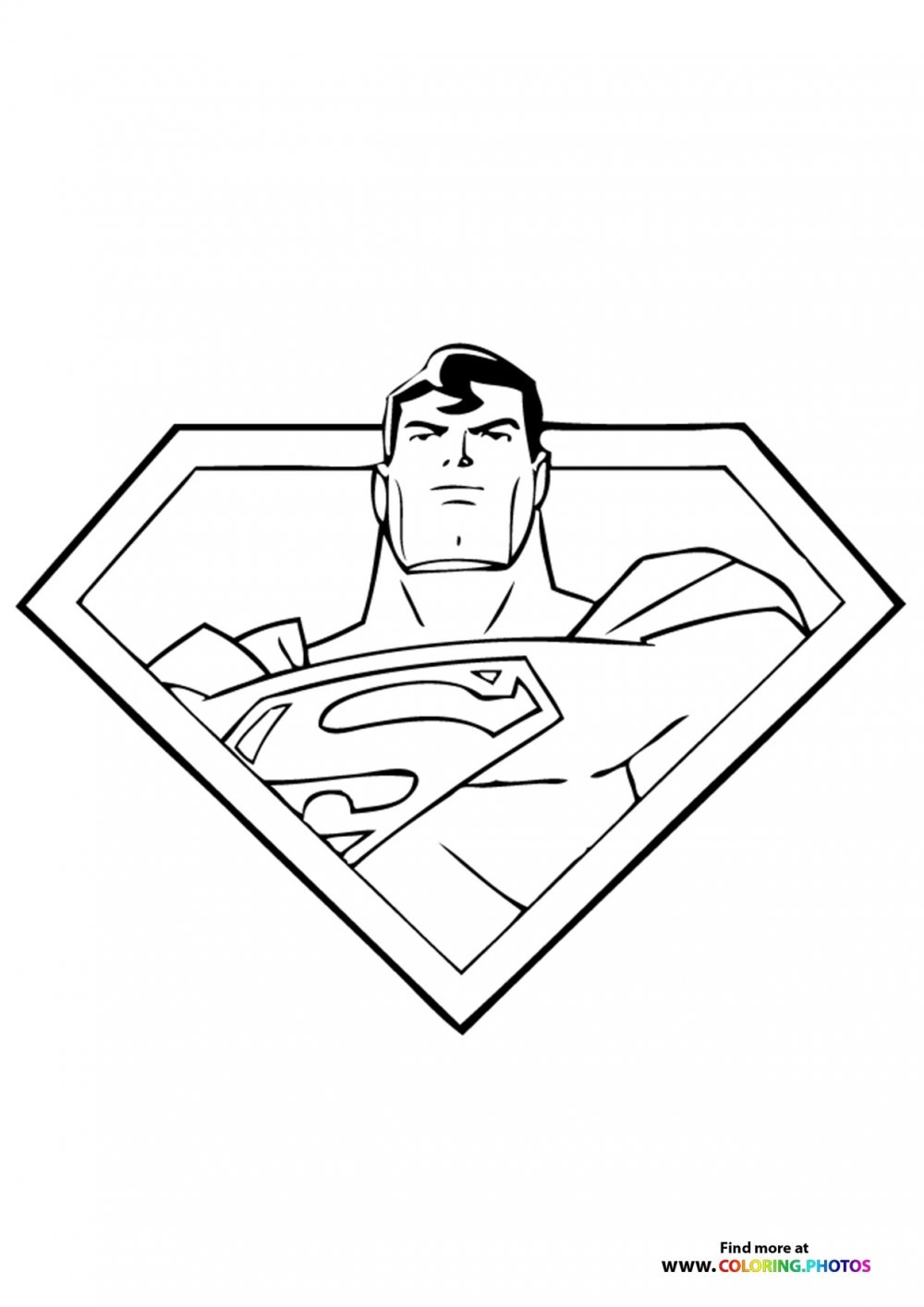 Супермен рисунок мультяшный