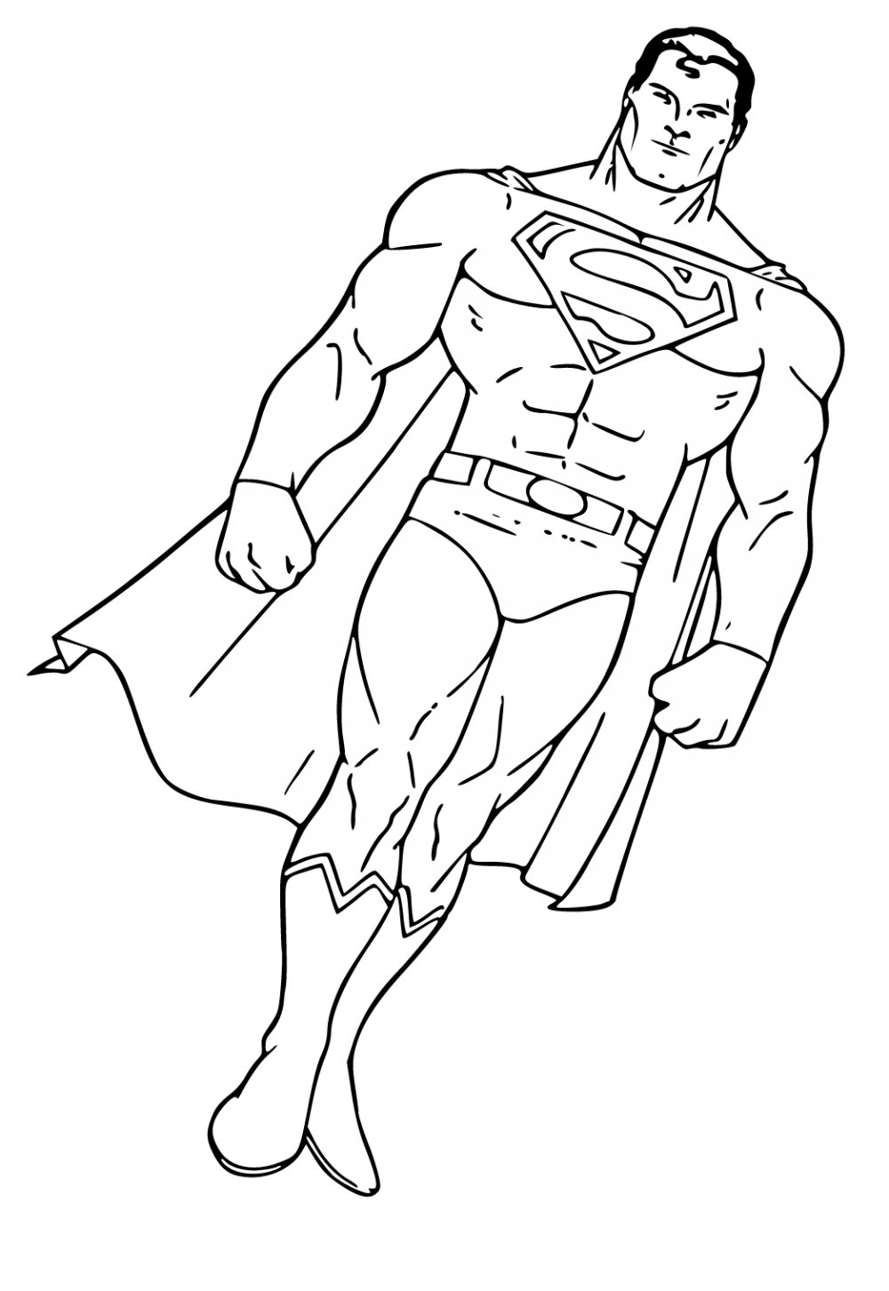 Супермен Генри Кавилл рисунок