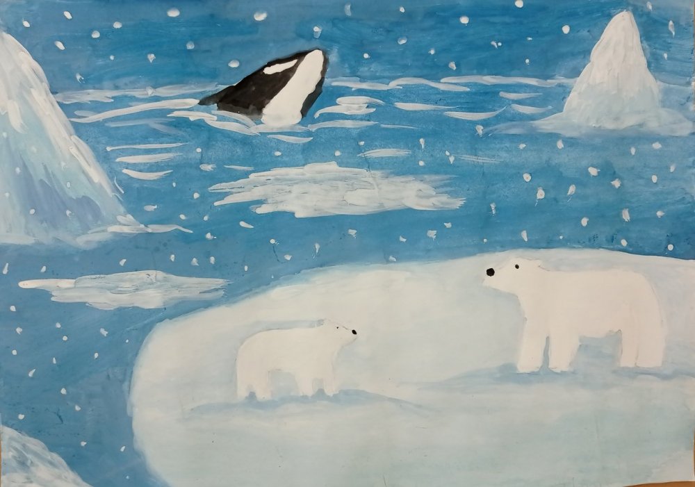 Рисование на тему Арктика