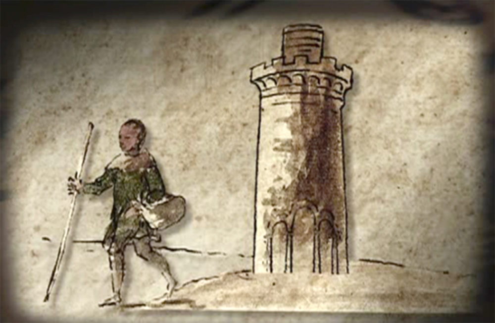 Рисунки Нострадамуса башня