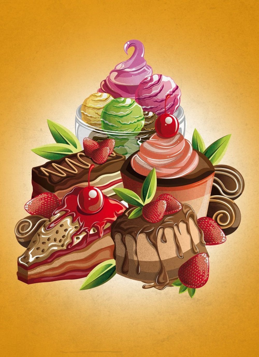 Рисунок на тему сладости