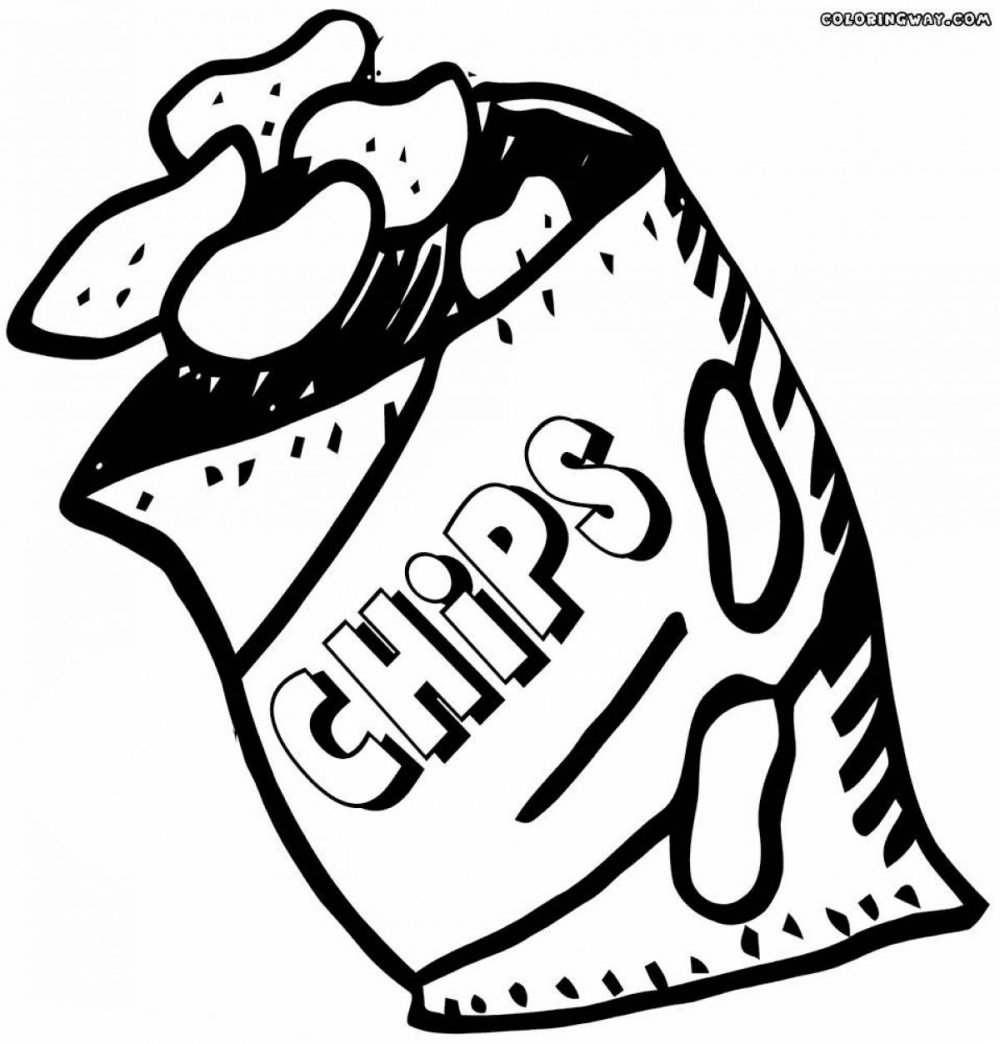 Чипсы рисунок Potato Chips