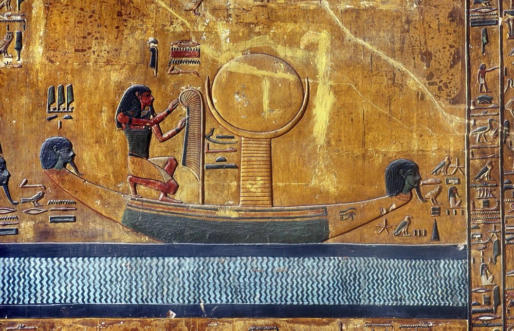 Египет храм Хатхор фрески