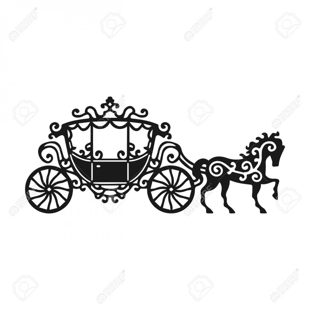 Повозка с лошадью Наброски